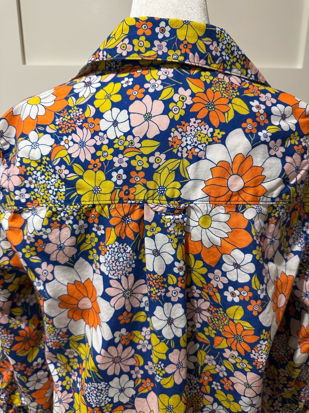 Maeve Anthropologie size S petite 100% cotton floral pattern button down - Picture 7 of 15